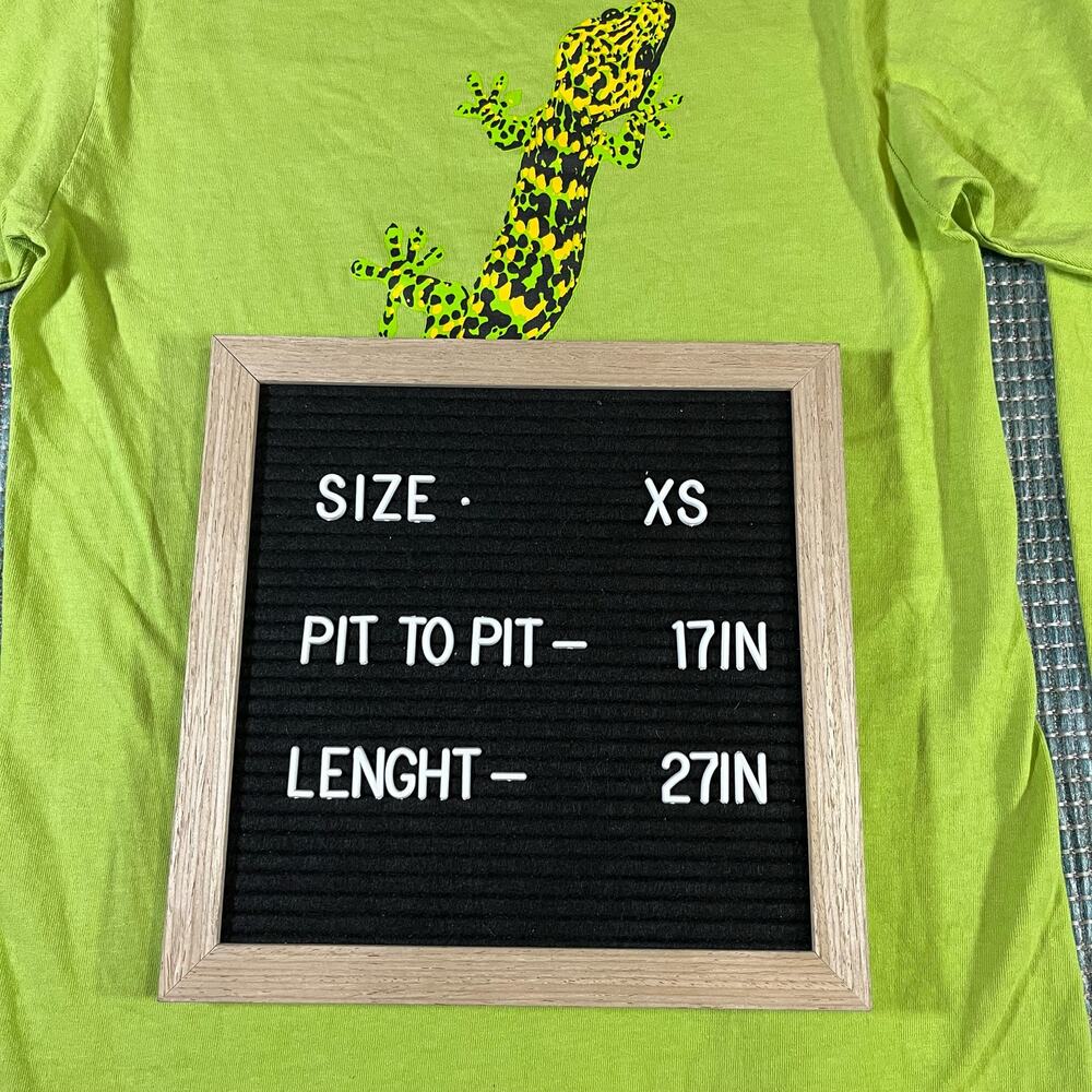 Only NY Gecko Long sleeve Green T Shirt Adult Sz XS New - Picture 7 of 7